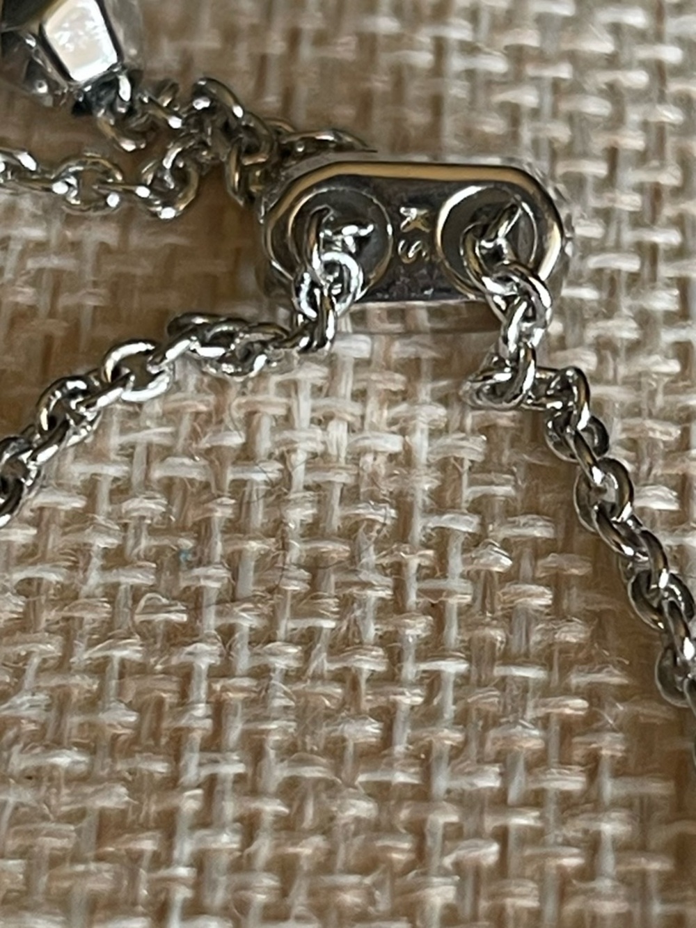 Kendra Scott Silver Chain Bracelet with Black Faceted Stone - Picture 5 of 6